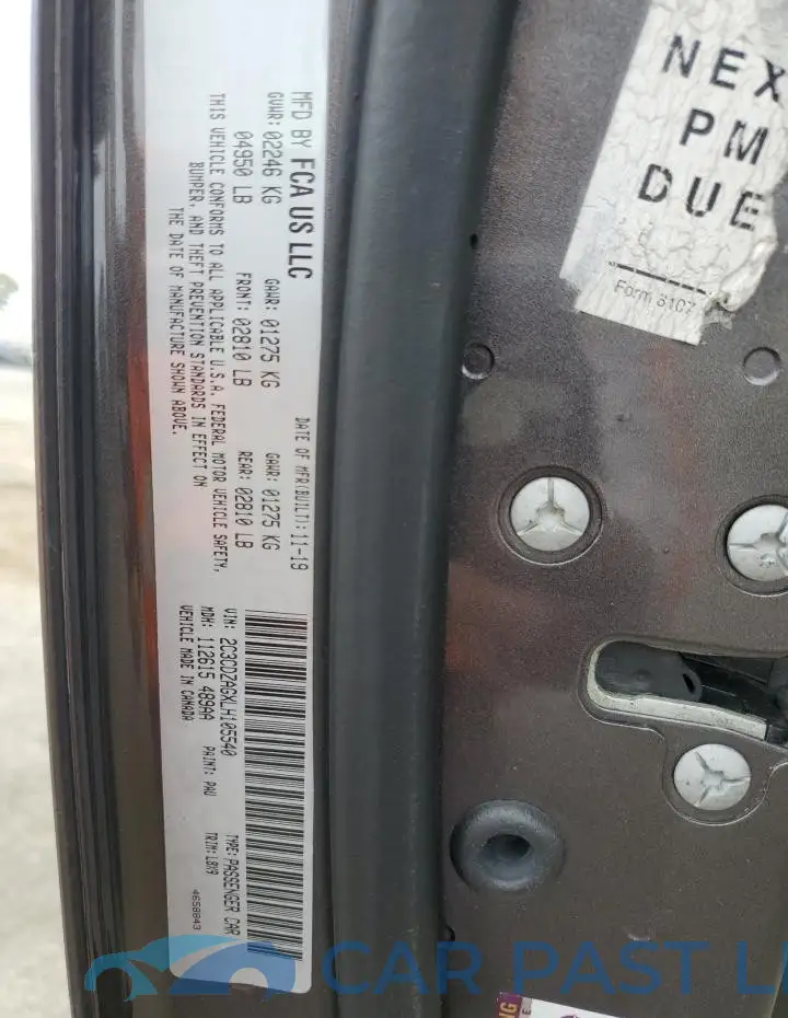 2C3CDZAGXLH105540# 13