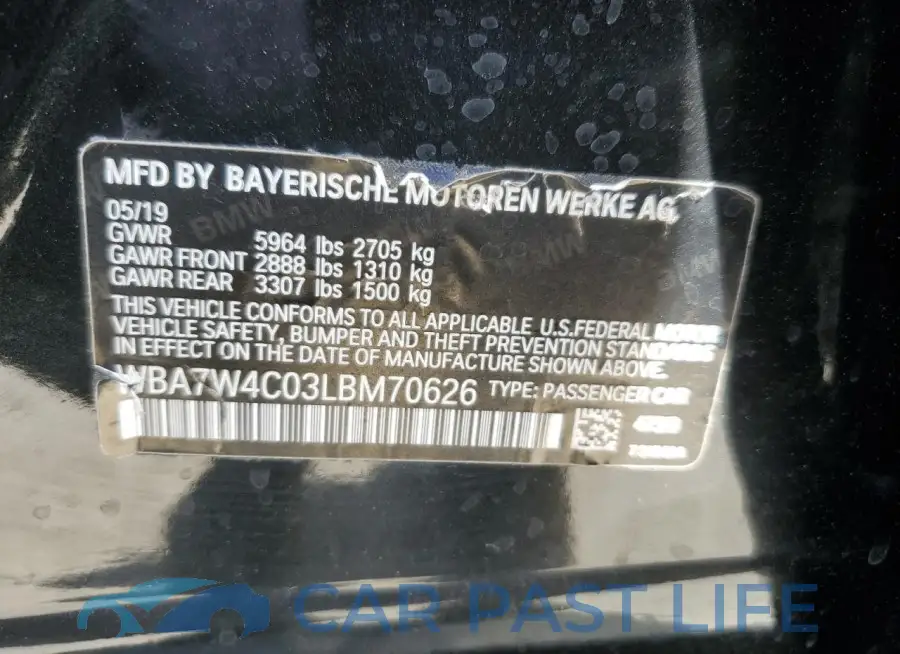 WBA7W4C03LBM70626# 13