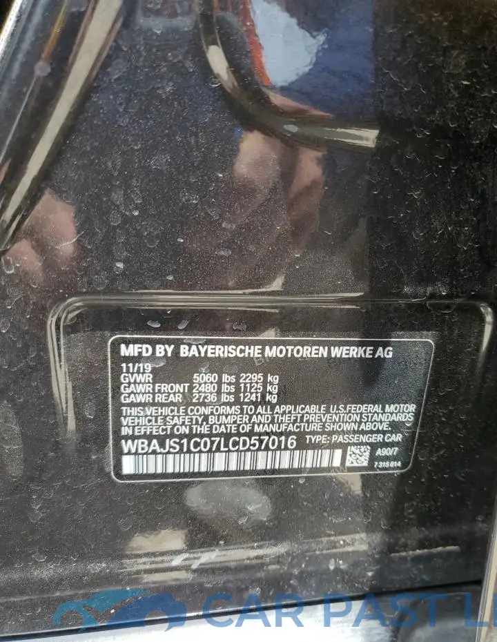 WBAJS1C07LCD57016# 13