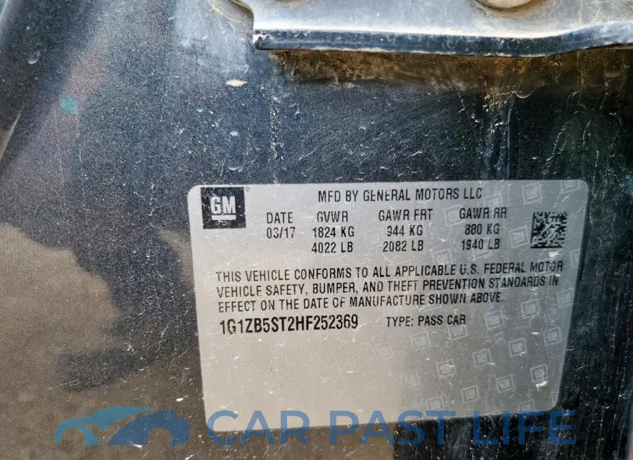 1G1ZB5ST2HF252369# 13