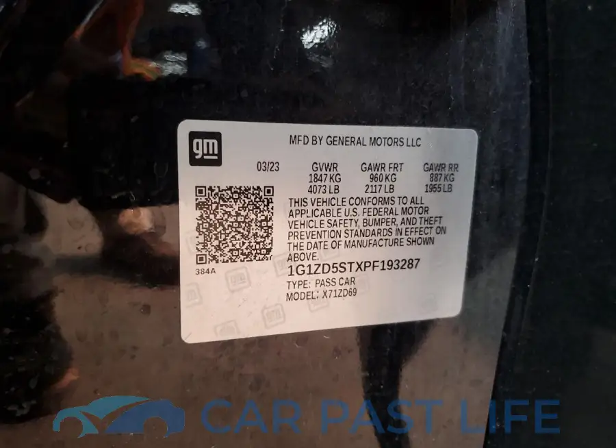 1G1ZD5STXPF193287# 12