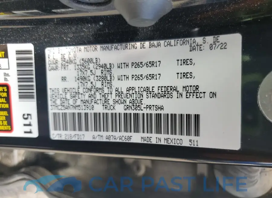 3TMCZ5AN7NM513910# 12