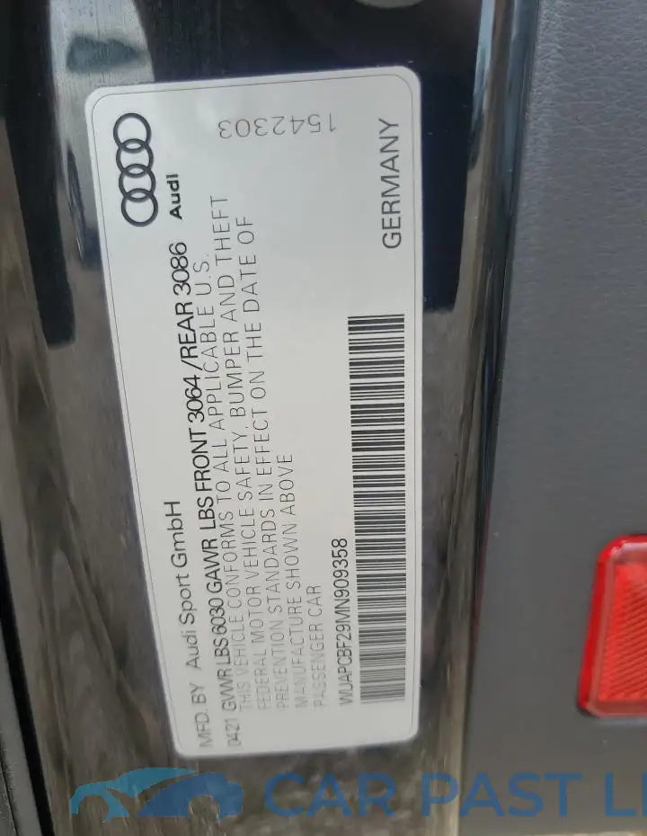 WUAPCBF29MN909358# 12