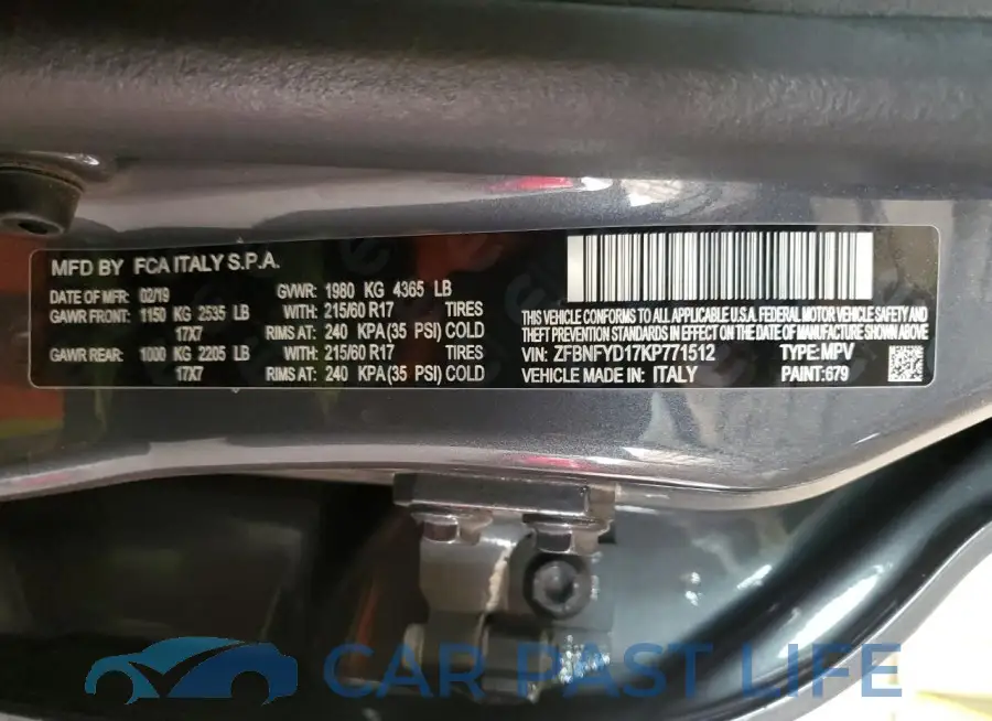 ZFBNFYD17KP771512# 12