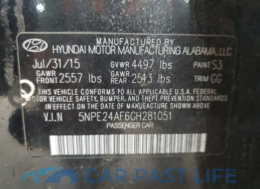 5NPE24AF6GH281051# 12