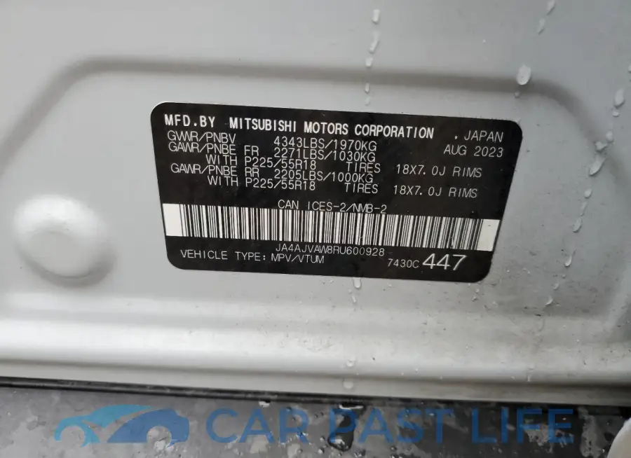 JA4AJVAW8RU600928# 14