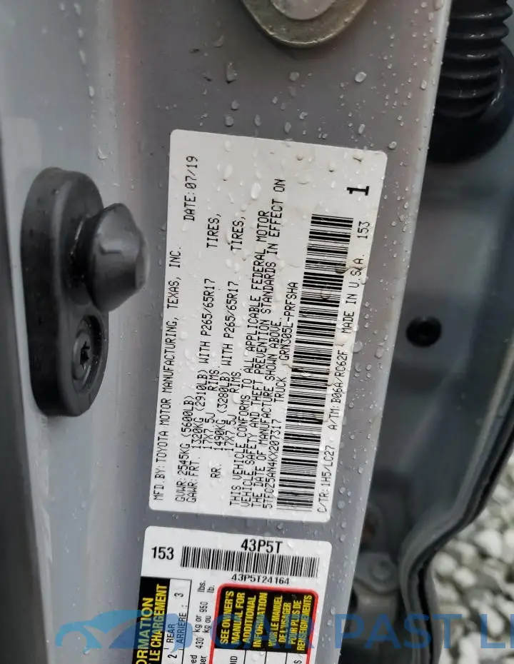 5TFCZ5AN4KX207317# 12