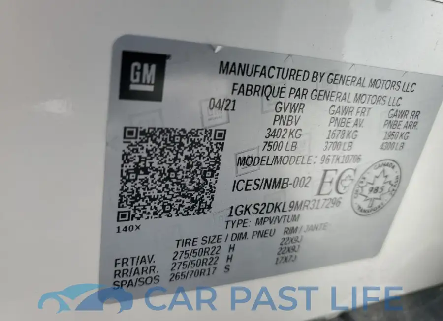 1GKS2DKL9MR317296# 14