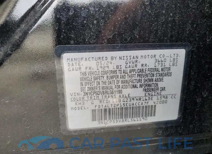 3N1CP5DV8RL561190# 13