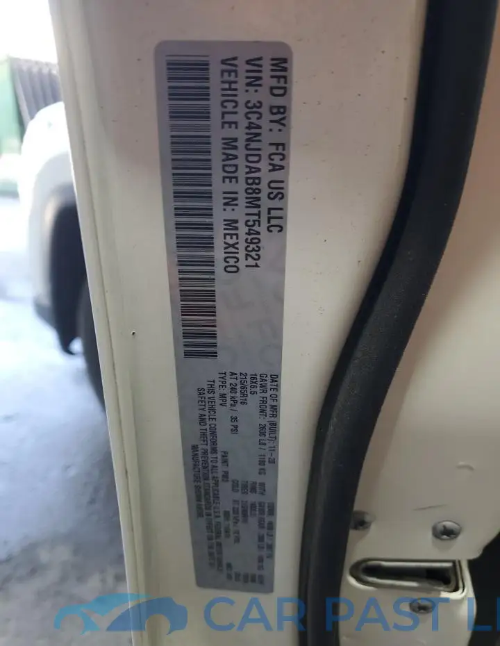 3C4NJDAB8MT549321# 13
