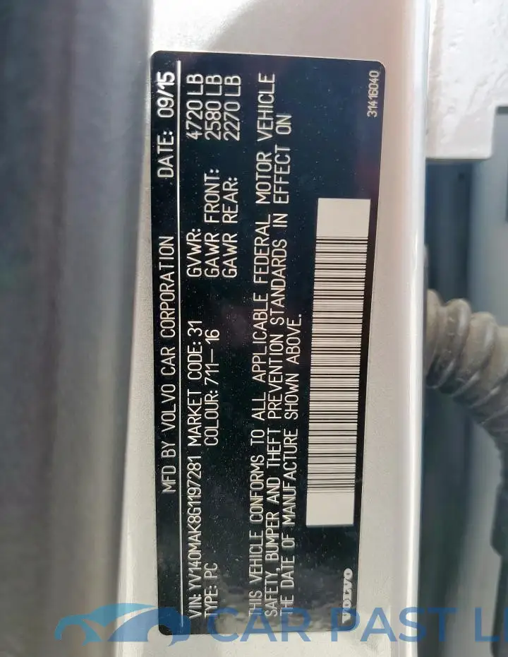 YV140MAK8G1197281# 12