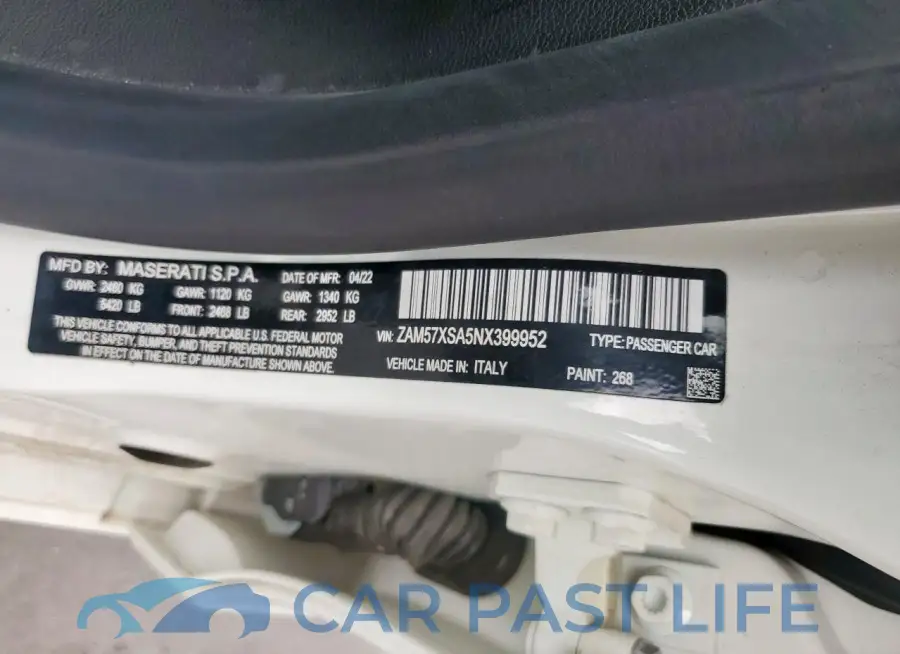 ZAM57XSA5NX399952# 13