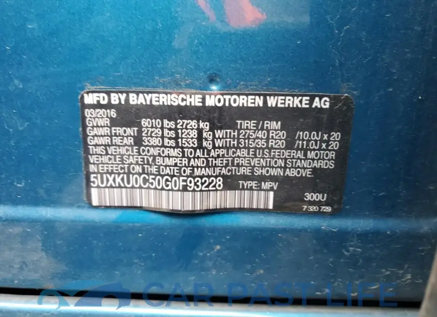 5YMKW8C5XJ0Y74507# 12