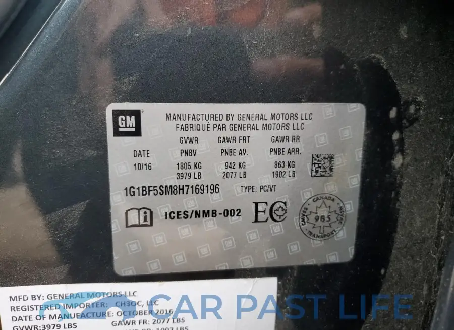 1G1BF5SM8H7169196# 12
