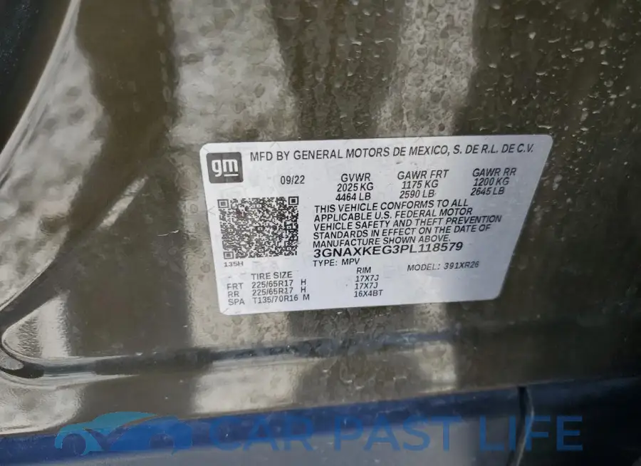 3GNAXKEG3PL118579# 12