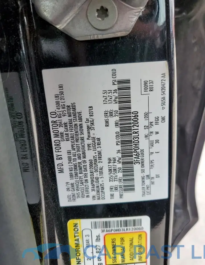 3FA6P0HD3LR120060# 12