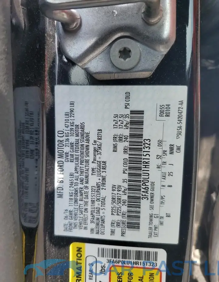 3FA6P0LU1HR151323# 12