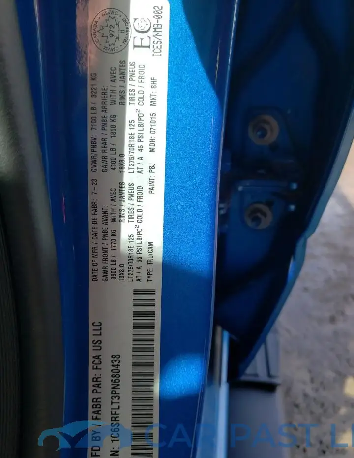 1C6SRFLT3PN680438# 14