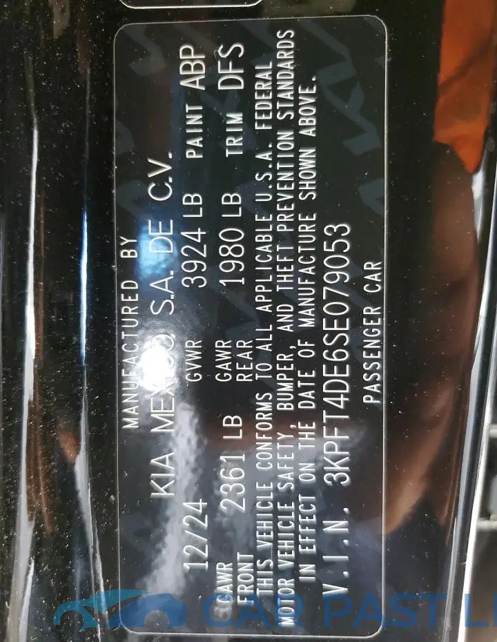 3KPFT4DE6SE079053# 12