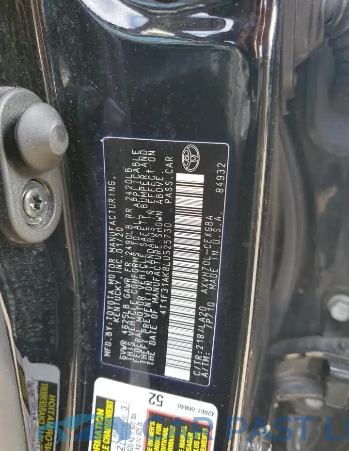 4T1F31AK8LU525730# 13