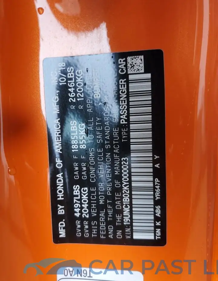 19UNC1B02KY000023# 13