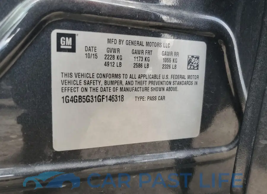 1G4GB5G31GF146318# 13