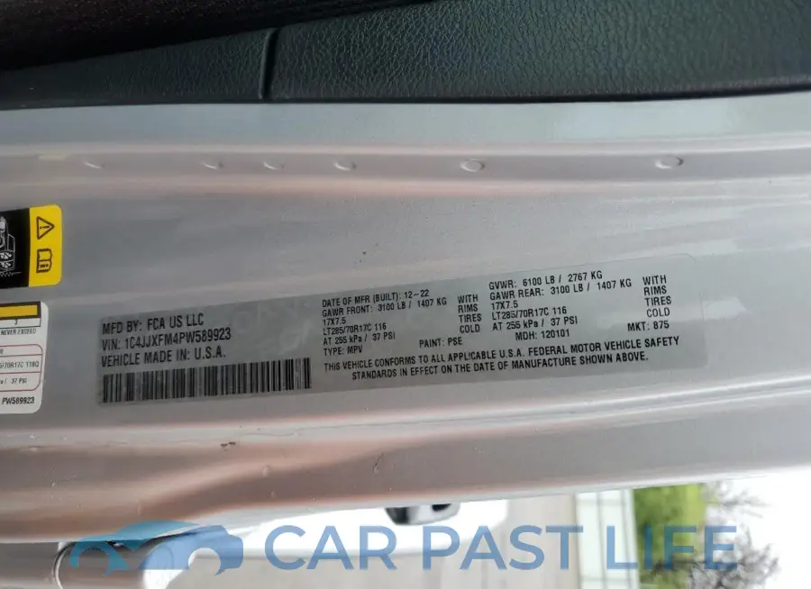 1C4JJXFM4PW589923# 14