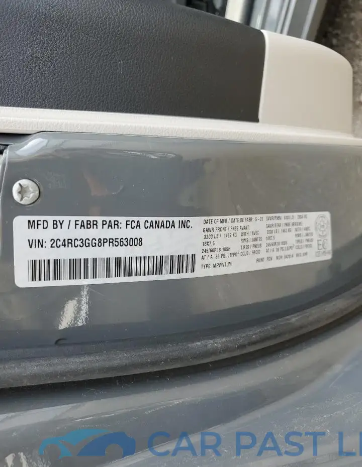 2C4RC3GG8PR563008# 13