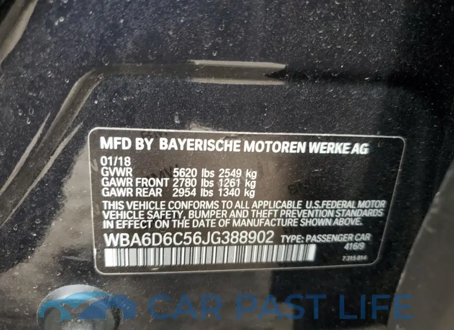 WBA6D6C56JG388902# 12