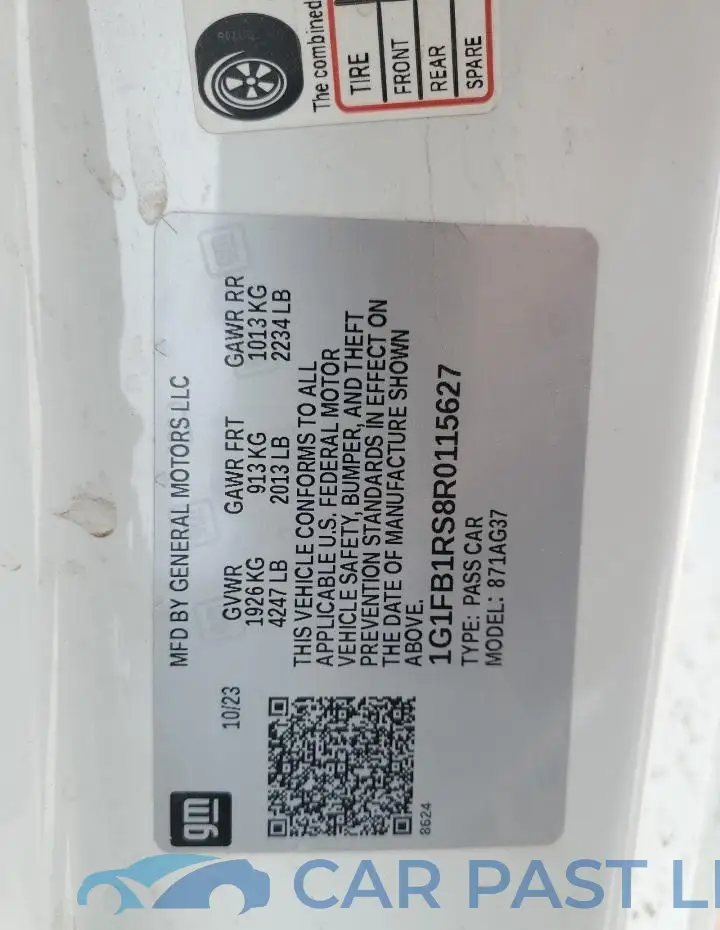1G1FB1RS8R0115627# 12