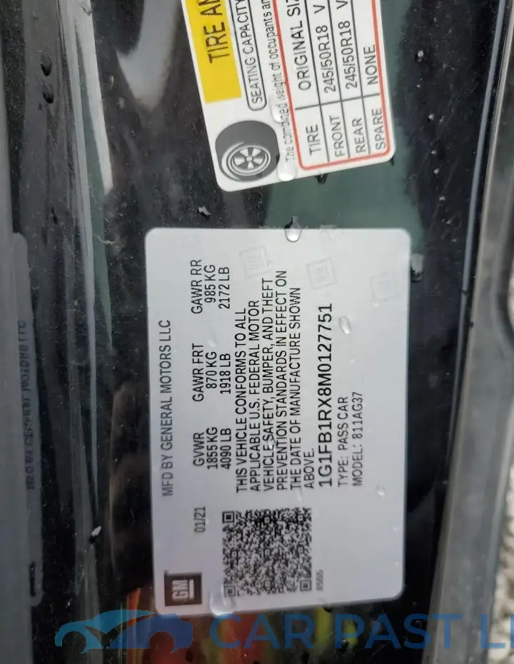 1G1FB1RX8M0127751# 12