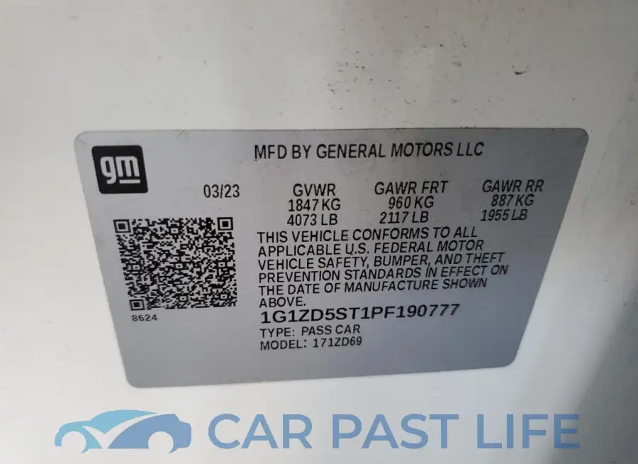 1G1ZD5ST1PF190777# 12