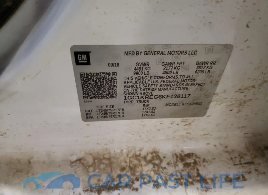 1GC1KREG6KF138117# 12