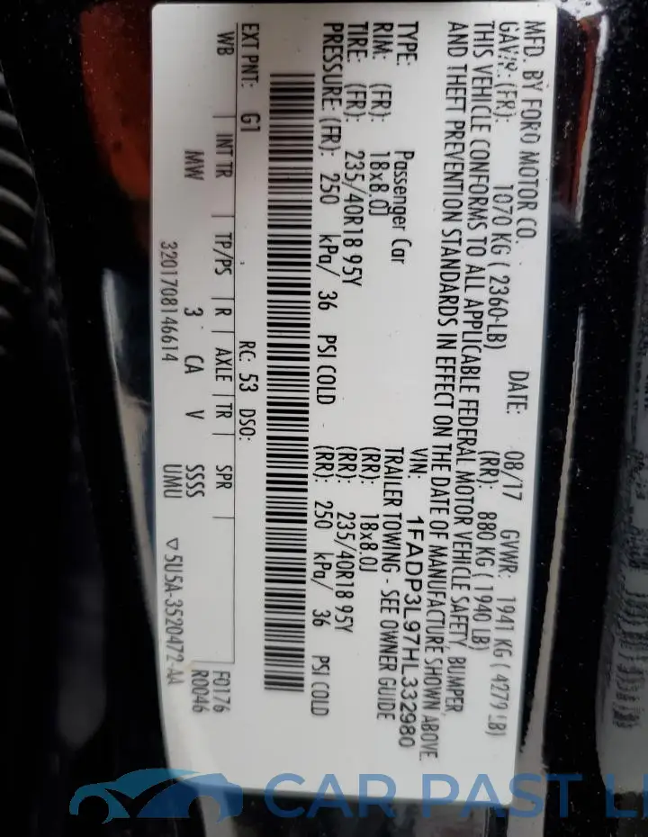 1FADP3L97HL332980# 13