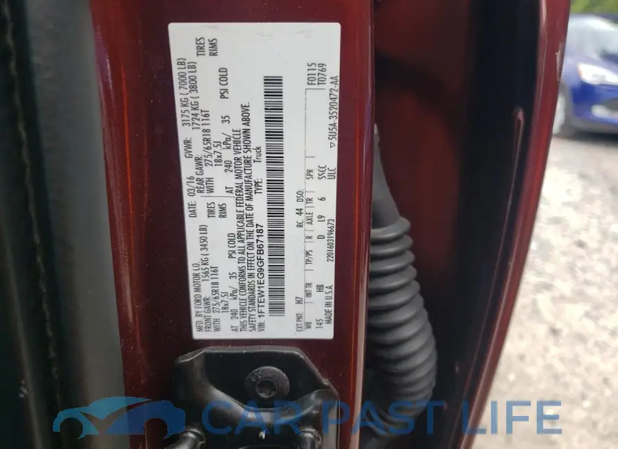 1FTEW1EG9GFB67187# 13
