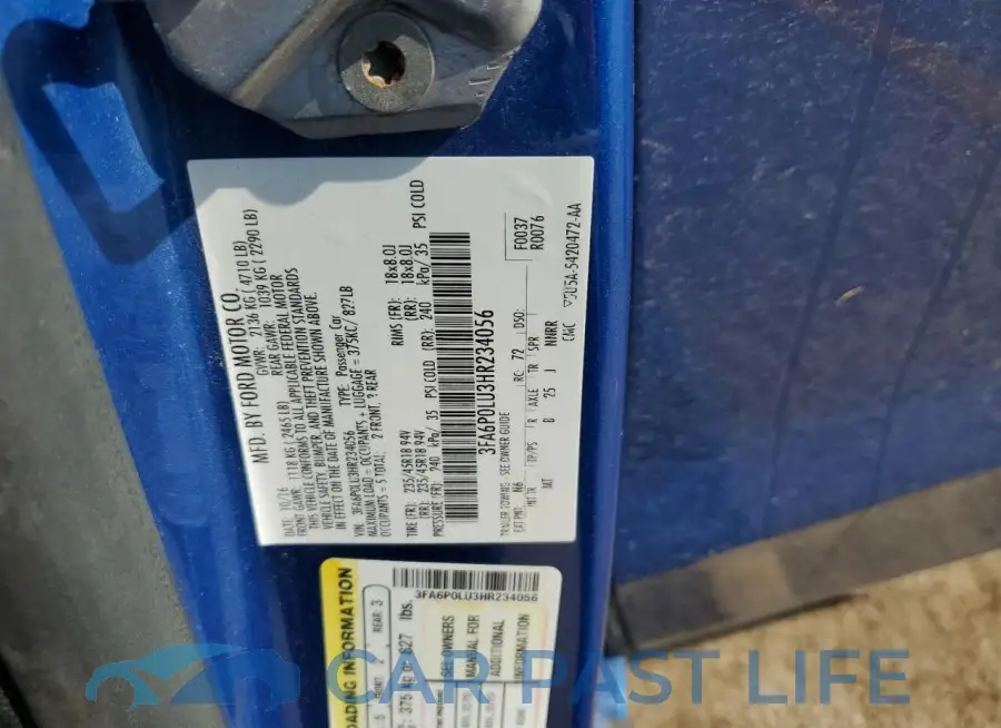 3FA6P0LU3HR234056# 12