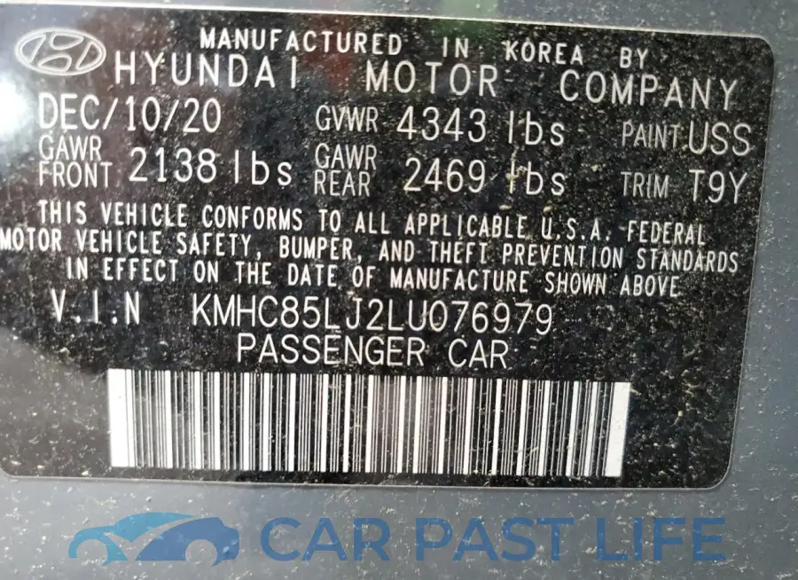 KMHC85LJ2LU076979# 12