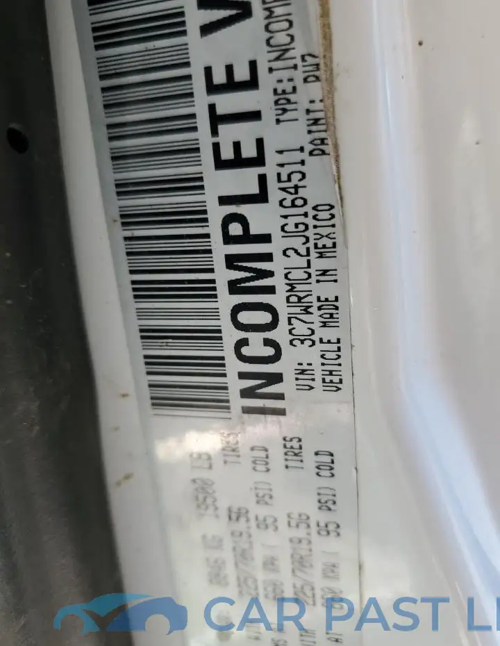 3C7WRMCL2JG164511# 13