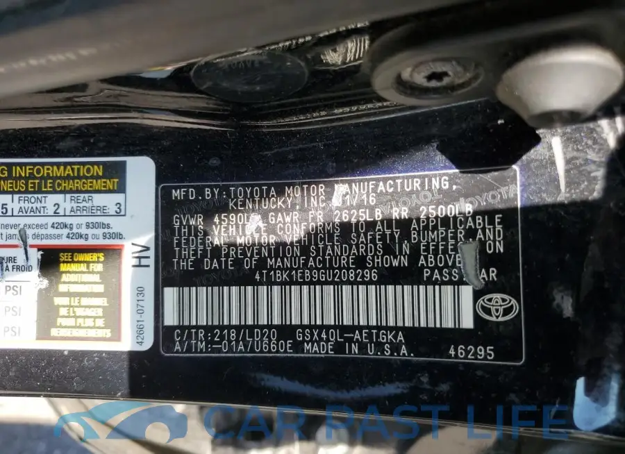 4T1BK1EB9GU208296# 12