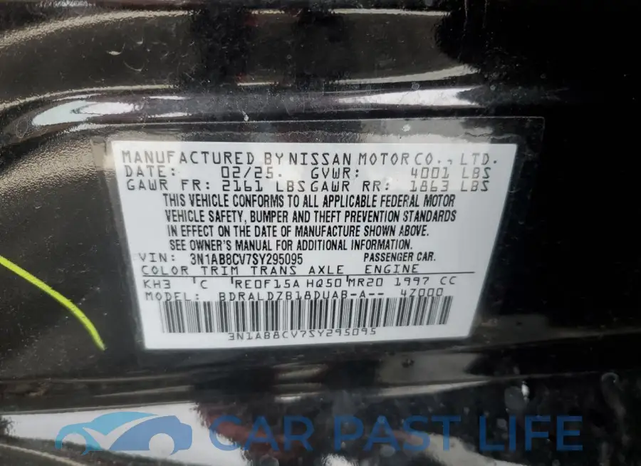 3N1AB8CV7SY295095# 13