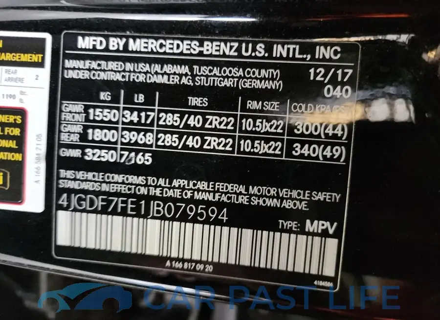 4JGDF7FE1JB079594# 13