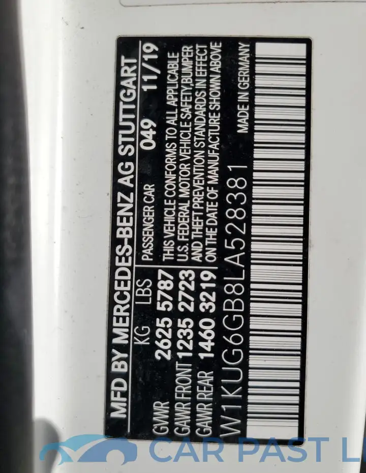 W1KUG6GB8LA528381# 12