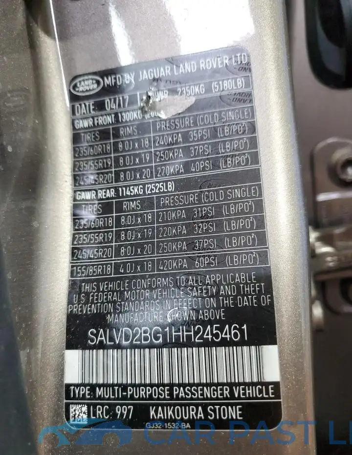 SALVD2BG1HH245461# 14