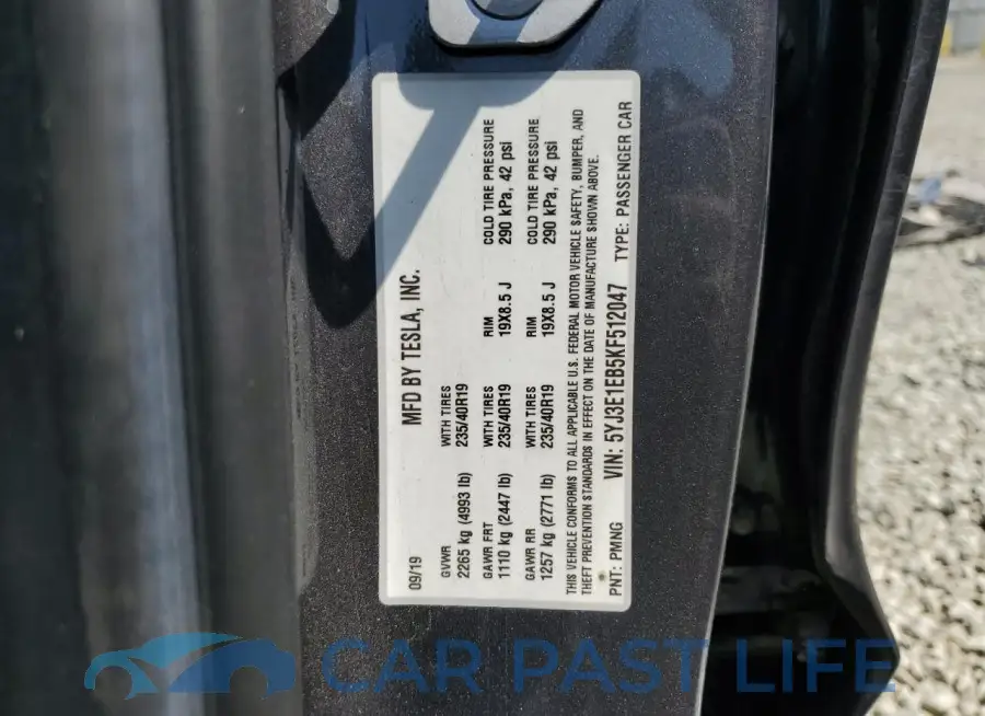 5YJ3E1EB5KF512047# 13
