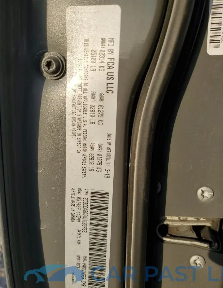 2C3CCABG2KH628763# 12