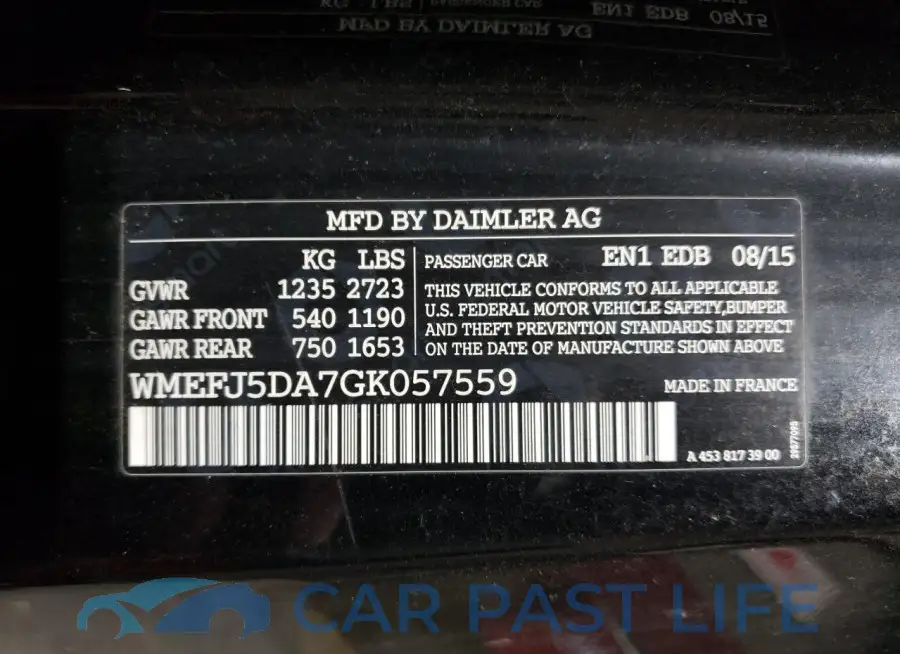 WMEFJ5DA7GK057559# 12