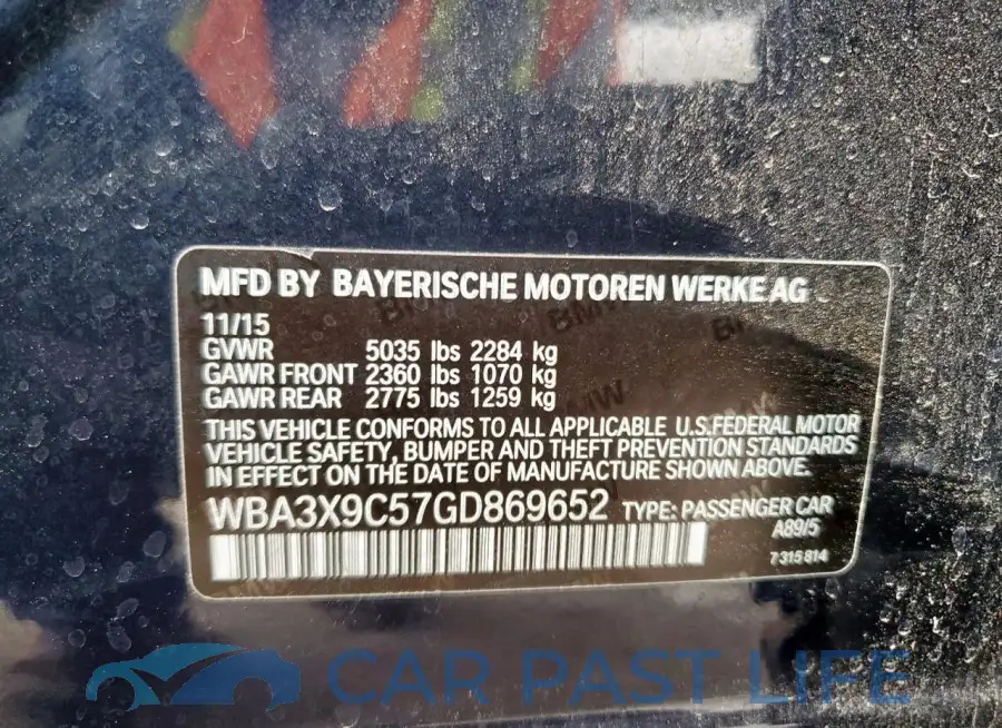 WBA3X9C57GD869652# 12