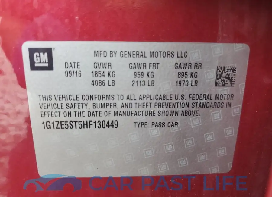1G1ZE5ST5HF130449# 13