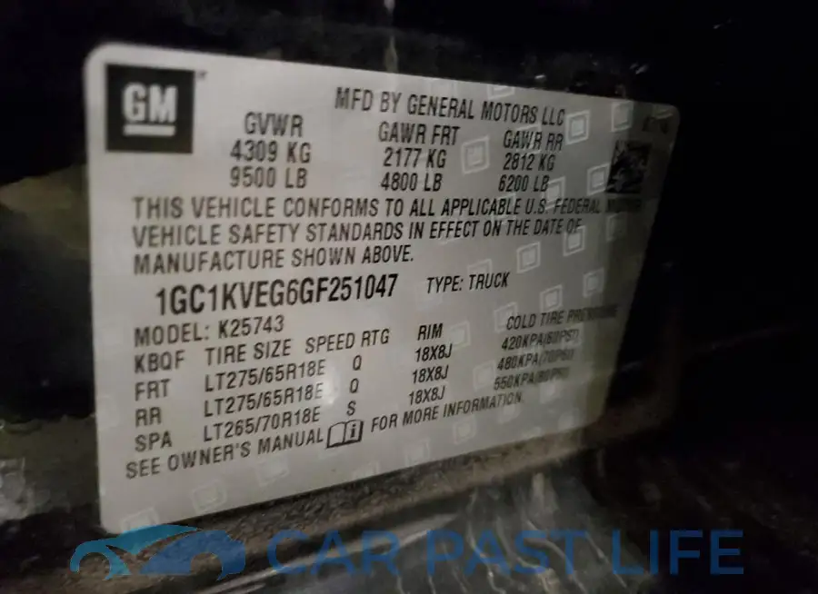 1GC1KVEG6GF251047# 12