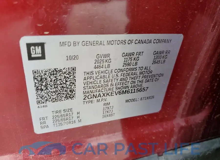 2GNAXKEV6M6115657# 13